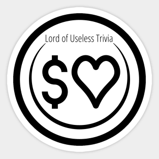 Lord of Useless Trivia Sticker